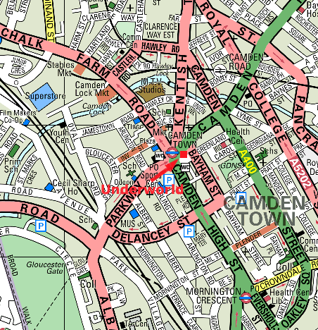 Camden Underworld, 174 Camden High St, Camden, London NW1 [map]